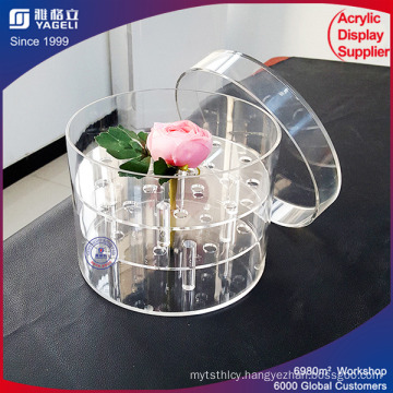 New Style Acrylic Flower Box Exporter with Lid